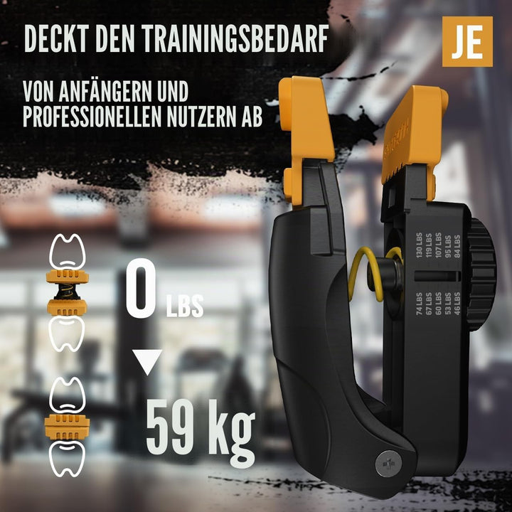 HUGEOAKS Kiefertrainer, Einstellbarer Widerstand, 46-130 LBS, Kiefer-, Gesichts- und Nackentrainer,
