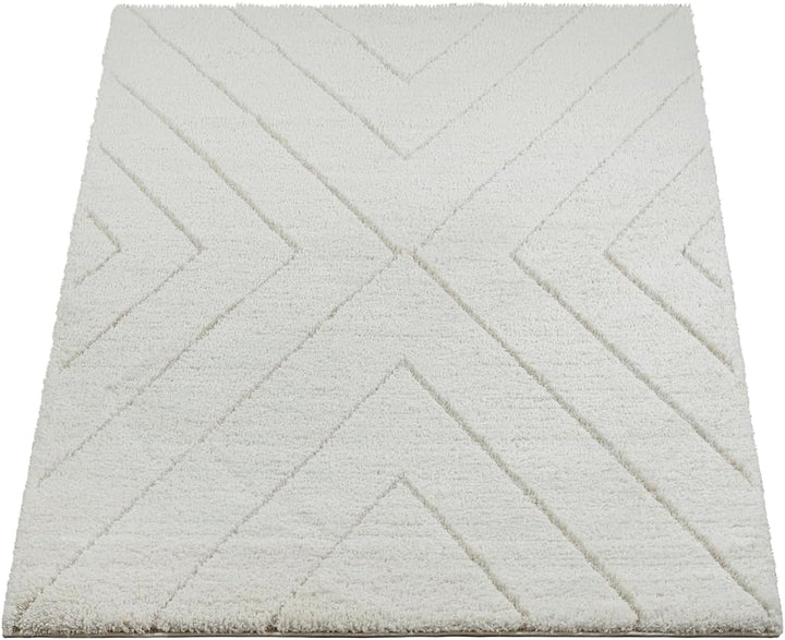 the carpet Velvet eleganter Designer Teppich Wohnzimmer, weicher &amp; pflegeleichter Hochflor Wohnzimme