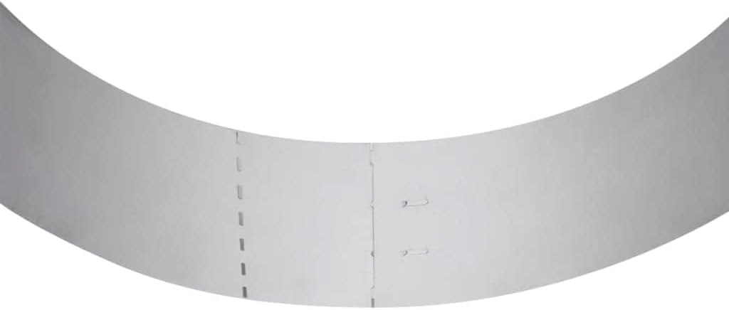 vidaXL 5X Rasenkante Flexibel Verzinkter Stahl 100x14cm Gartenzaun Rasenzaun Beetumrandung Rasenbegr