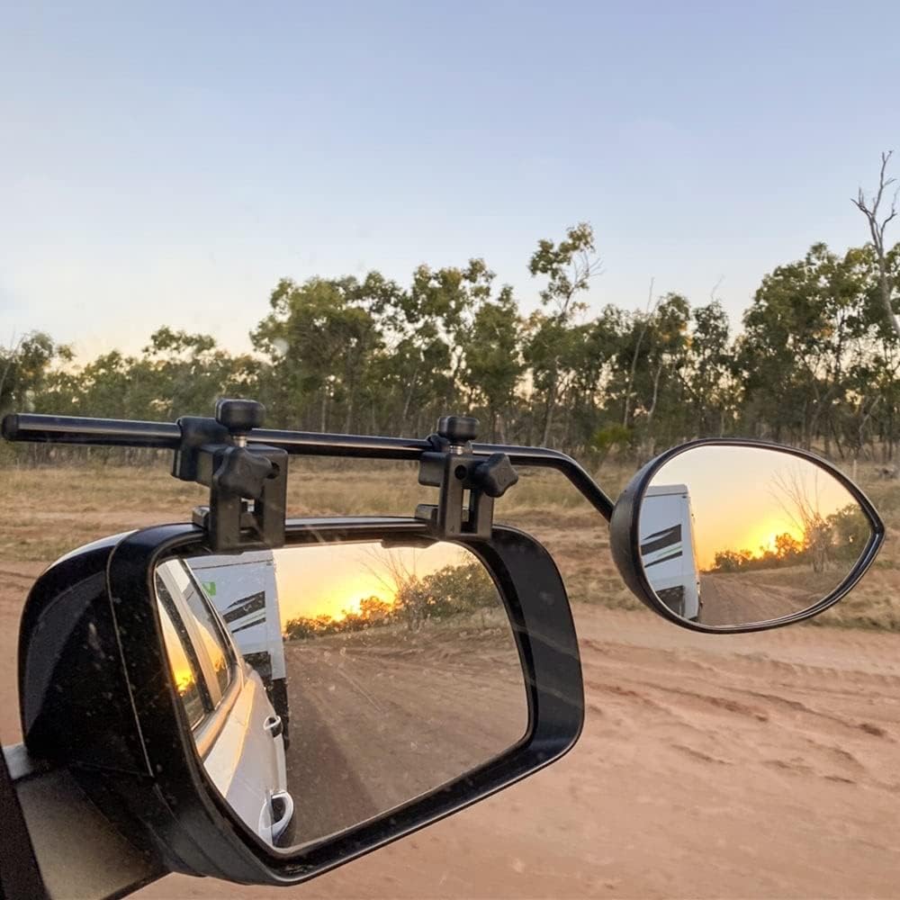 Milenco Universalspiegel, front, Weiss, Aero 4 Mirror Convex XXL, 2er-Set