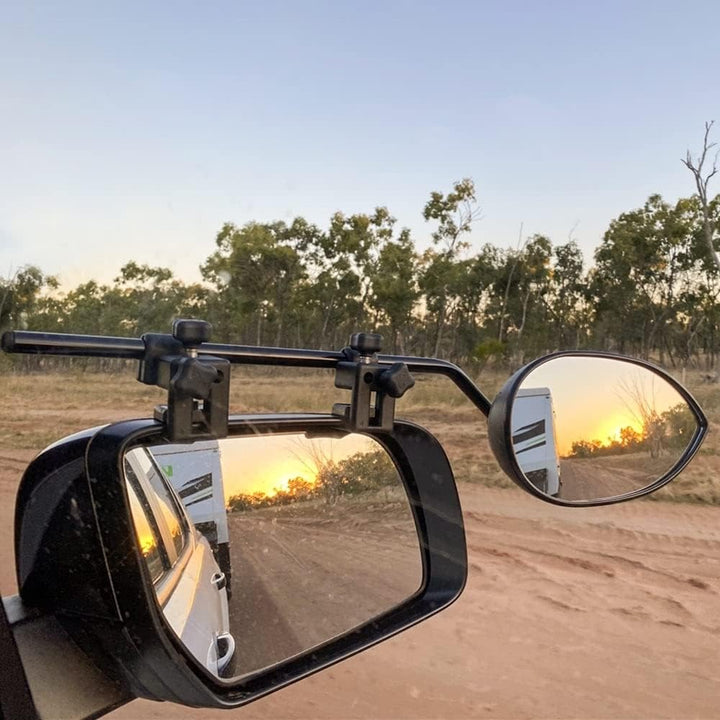 Milenco Universalspiegel, front, Weiss, Aero 4 Mirror Convex XXL, 2er-Set