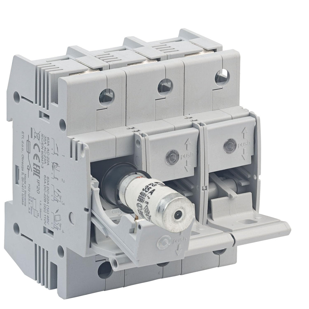 grenda-hammer® | Neozed Lasttrennschalter Set D02-3-polig Set mit Sicherungen und Passhülsen (Lasttr