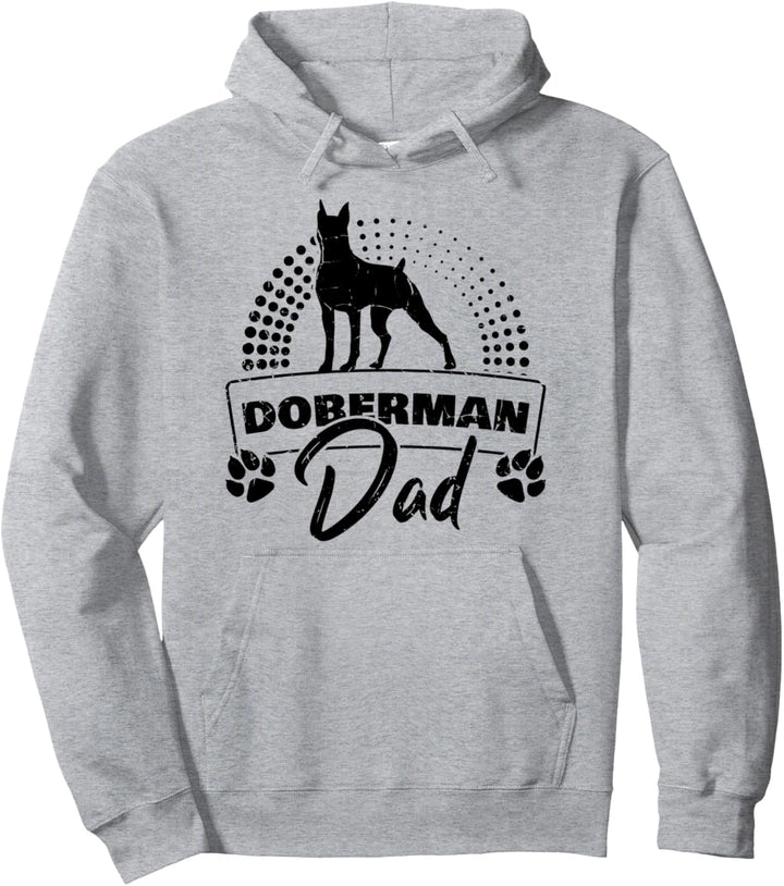 Dobermann Papa Hundebrüter Hundebesitzer Spaziergänge Hunde Schule Pullover Hoodie