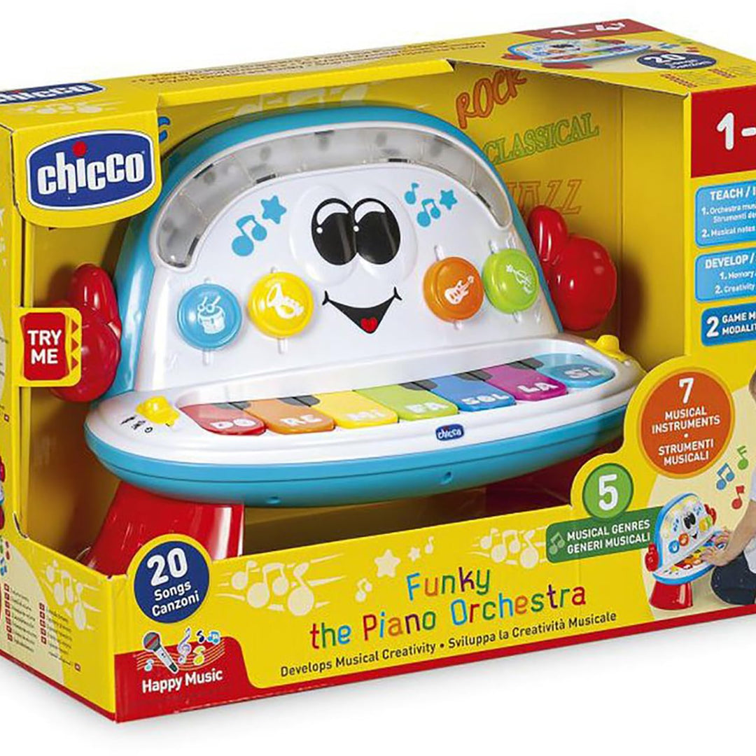 Chicco Funky Piano Orchester, Musikspielzeug, elektronisch, Alter 1-4 Jahre Funky das Piano, Funky d