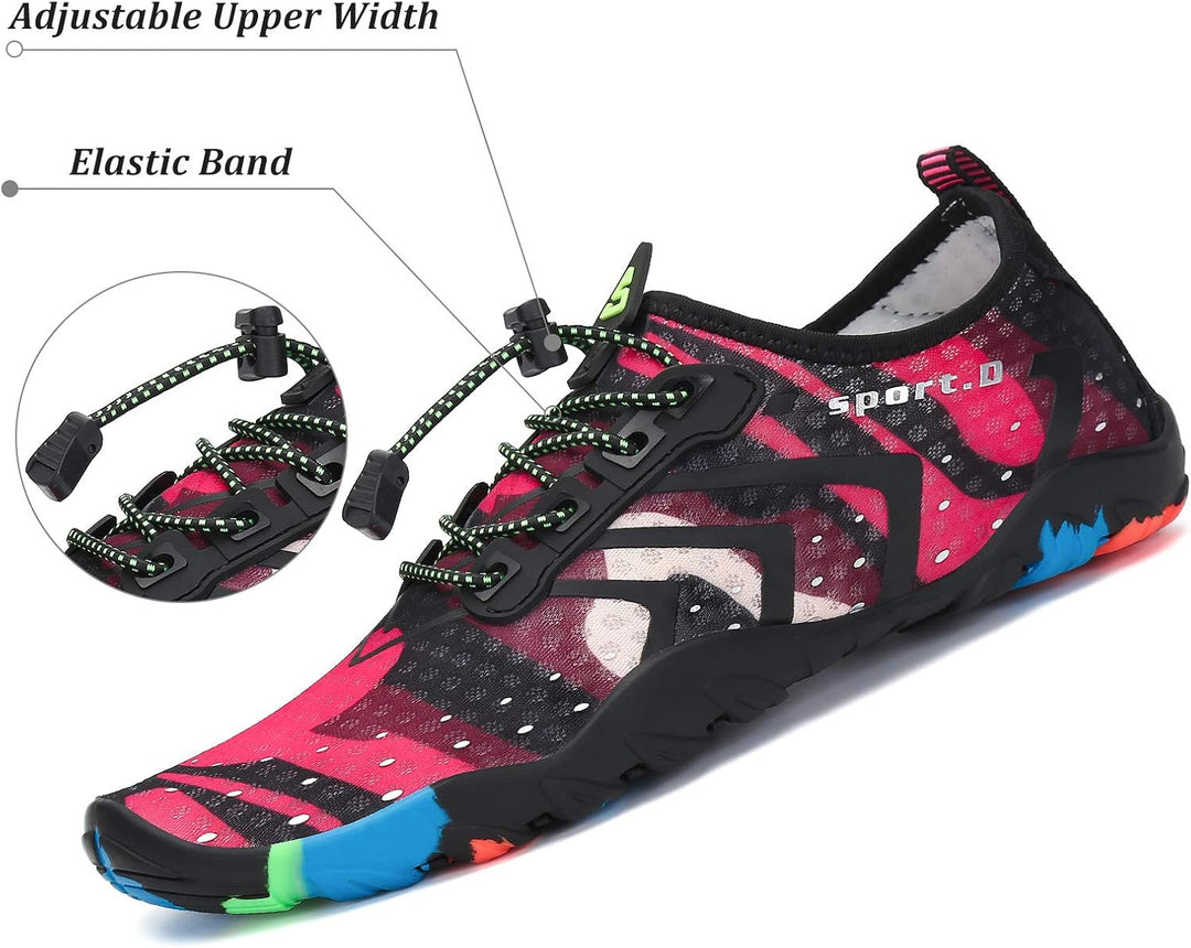 SAGUARO Badeschuhe für Herren Damen - 7/9 Drainagelöcher Schnelltrocknende rutschfest, Gr 35-48 37 E