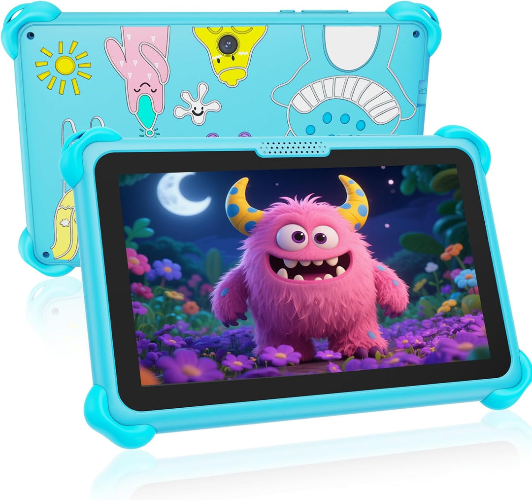 VESWWE Kinder Tablet 7 Zoll Android Tablet für Kinder 32GB ROM Kindertablet mit Schutzhülle WiFi6 Ki