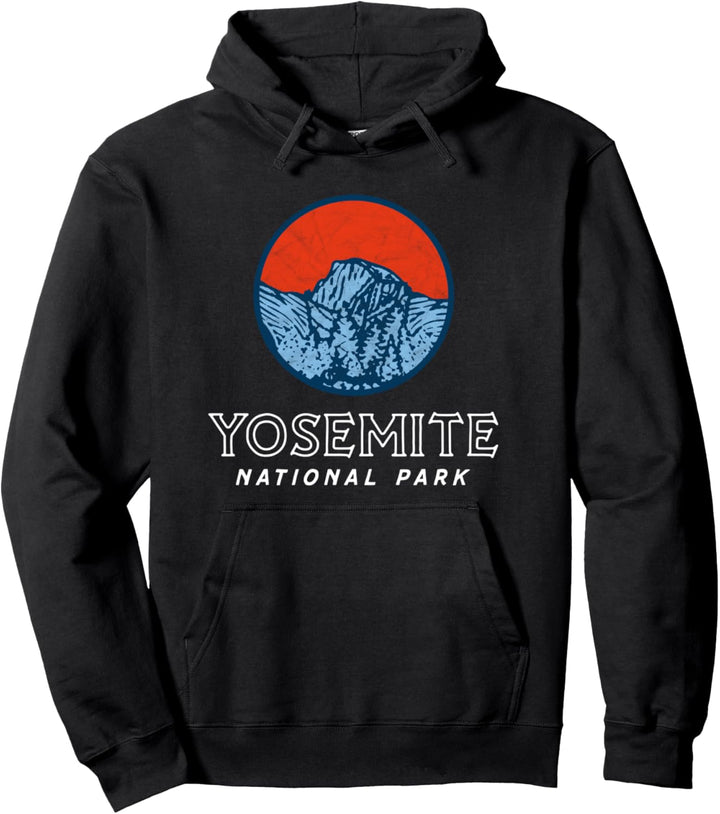 Vintage Yosemite National Park Eighties Graphic Badge Pullover Hoodie