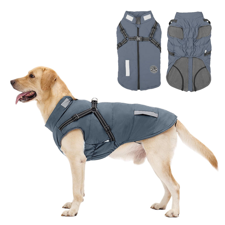 Hundemantel, Winter Hundejacke Wasserdicht Winddichte mit bauchschutz, Outdoor Hunde Wintermantel Hu