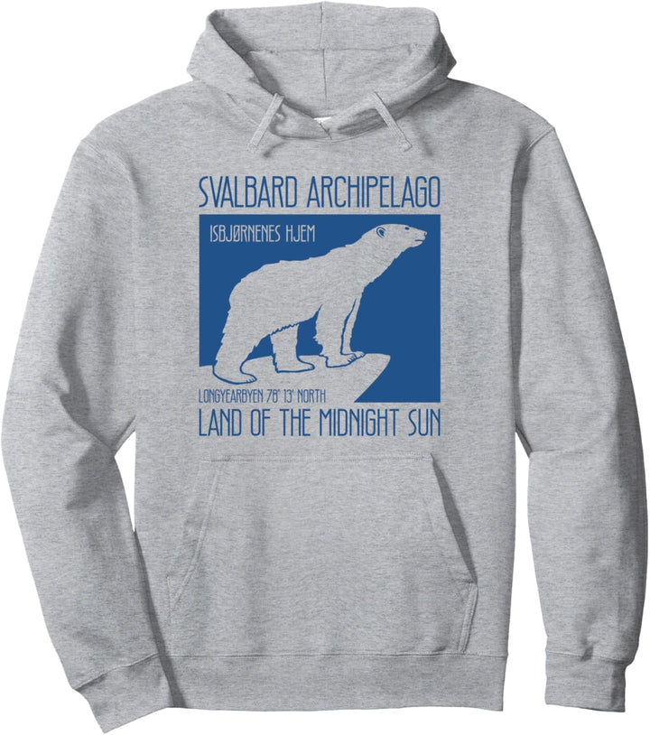 Svalbard Polar Bear | Northern Lights in Longyearbyen Norway Pullover Hoodie