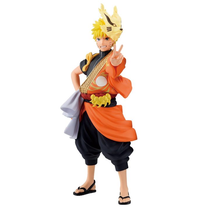 BANPRESTO, Naruto Uzumaki Naruto Shippuden Actionfigur (Animation 20Th Anniversary Costume), 16 cm,
