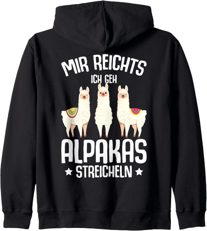 Alpaka Lama Kinder Mädchen Damen Alpakas Kapuzenjacke