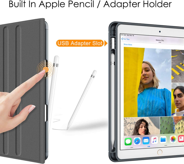 Fintie Tastatur Hülle für iPad Air 10.5" 2019 (3. Generation) / iPad Pro 10.5" 2017, Soft TPU Rückse