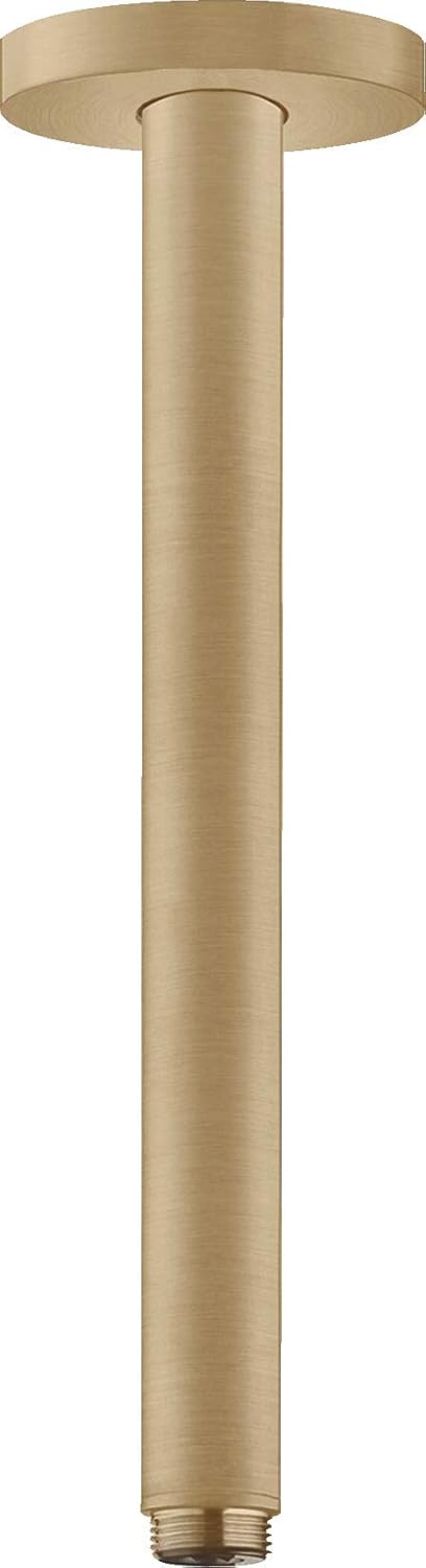 hansgrohe Deckenanschluss S für Regendusche, Anschluss Kopfbrause 30 cm, Brushed Bronze Brushed Bron