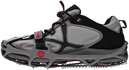 YAKTRAX Run Ice & Snow Grips für Laufschuhe, 3mm Carbide-Steel Spikes & 1.4mm Stainless-Steel Coils,