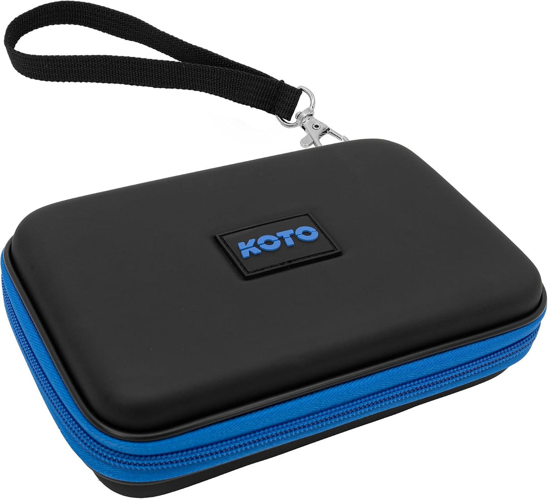 KOTO - Dartwallet Eva Medium Blau, Darttasche mit Reissverschluss, Dart Hülle, Dartkoffer, Darts Box