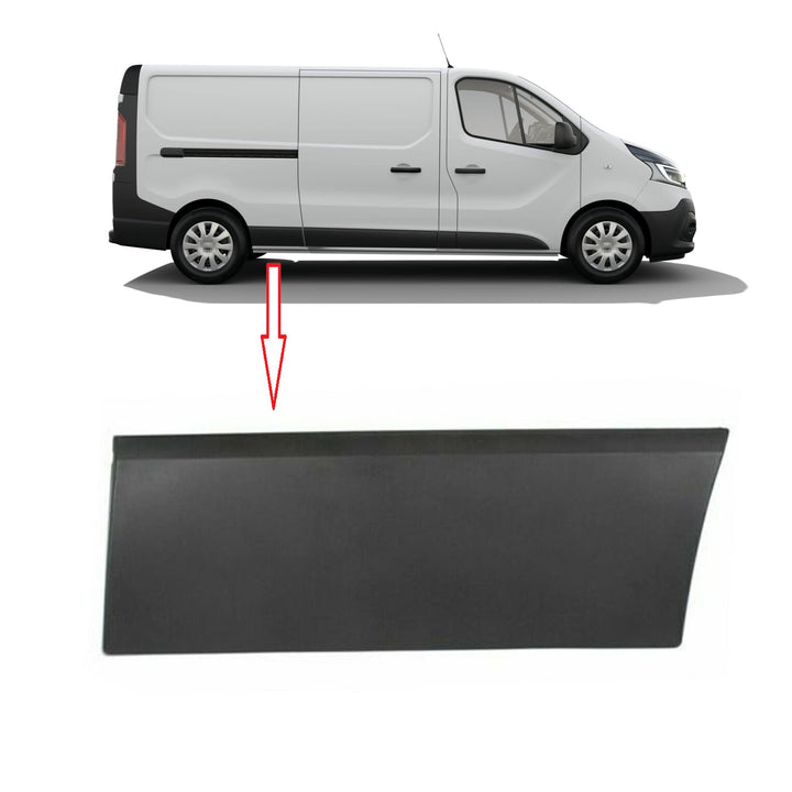 MKAREPART Zierleiste hinten rechts Schutzblende kompatibel mit Trafic MK3 Vivaro B Talento 788129036