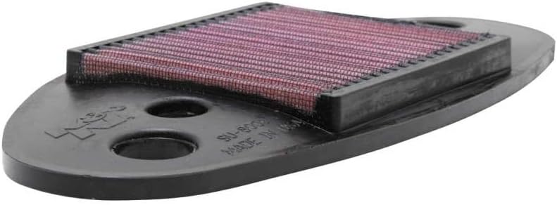 K&N SU-8001 Motorrad K&N Tausch-Luftfilter, Rot