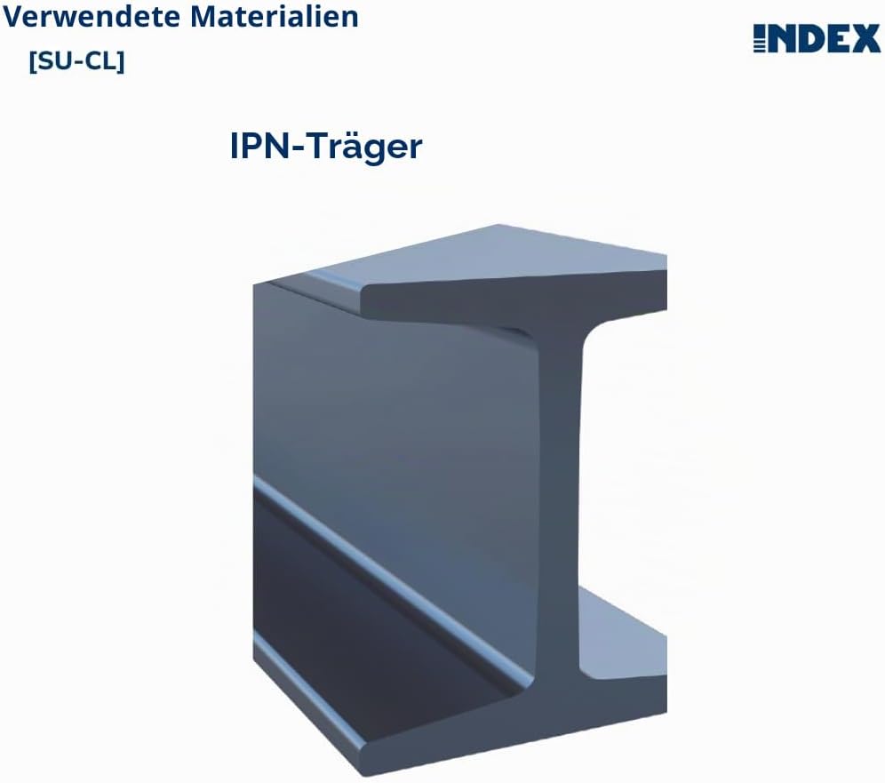 Index sucl04 – Clip Horizontal für Holzbalken Dick 3 – 10 mm