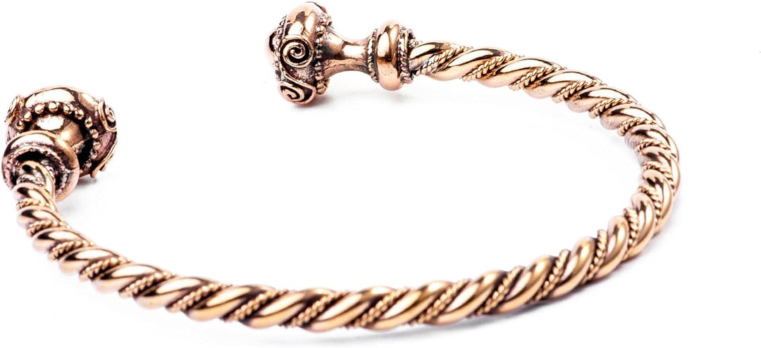 Windalf Celtic Bronze Frauen Armreif NARISCA Ø 5.6 cm Latènezeit Schildmaid Armschmuck Vintage Handa