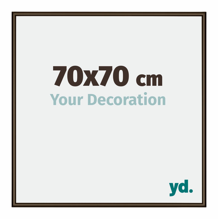 yd. Your Decoration - Bilderrahmen 70x70 cm - Bilderrahmen aus Aluminium mit Acrylglas - Antireflex