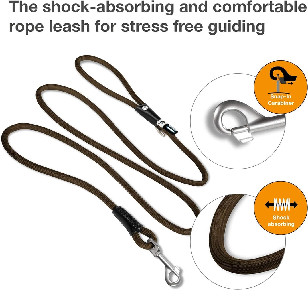 Stretch Comfort Leash Brown M, Brown M