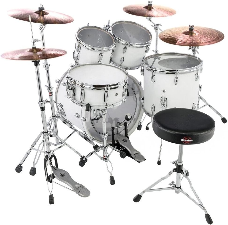 Gibraltar Schlagzeughocker, Drumhocker 5000 Series (runder SitzDurchmesser: 33cm, Vinyl Sitzfläche,