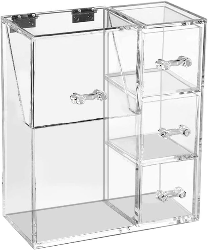discoball Make-up-Pinselhalter Organizer mit Deckel Staubdicht Kosmetik-Organizer Aufbewahrungsbox m