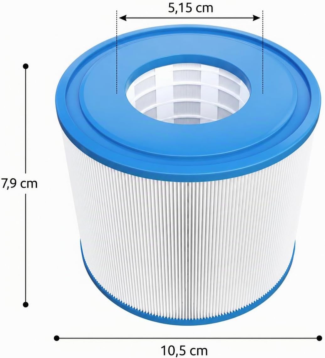 Sillar Pool Filter Ersatzkartusche Typ VI für Whirlpools, kompatibel mit Bestway 58323, Lay-Z-Spa, F