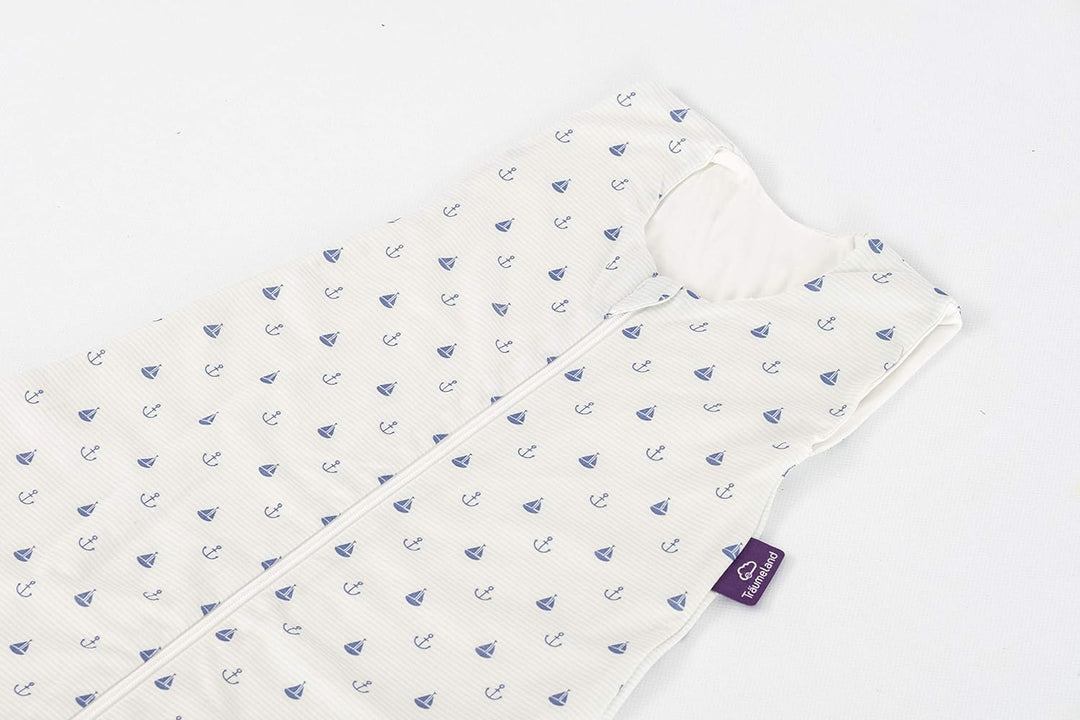 Träumeland Sommerschlafsack LIEBMICH aus Tencel, Design Anker, mit Naturfaser Tencel gegen Schwitzen
