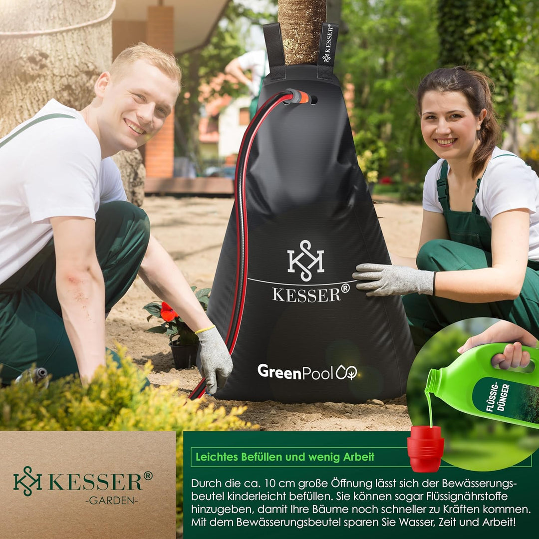 KESSER® Baum-Bewässerungssack 8er Set 75L Wassersack, Baumbewässerungsbeutel, PVC-Tasche langlebig &