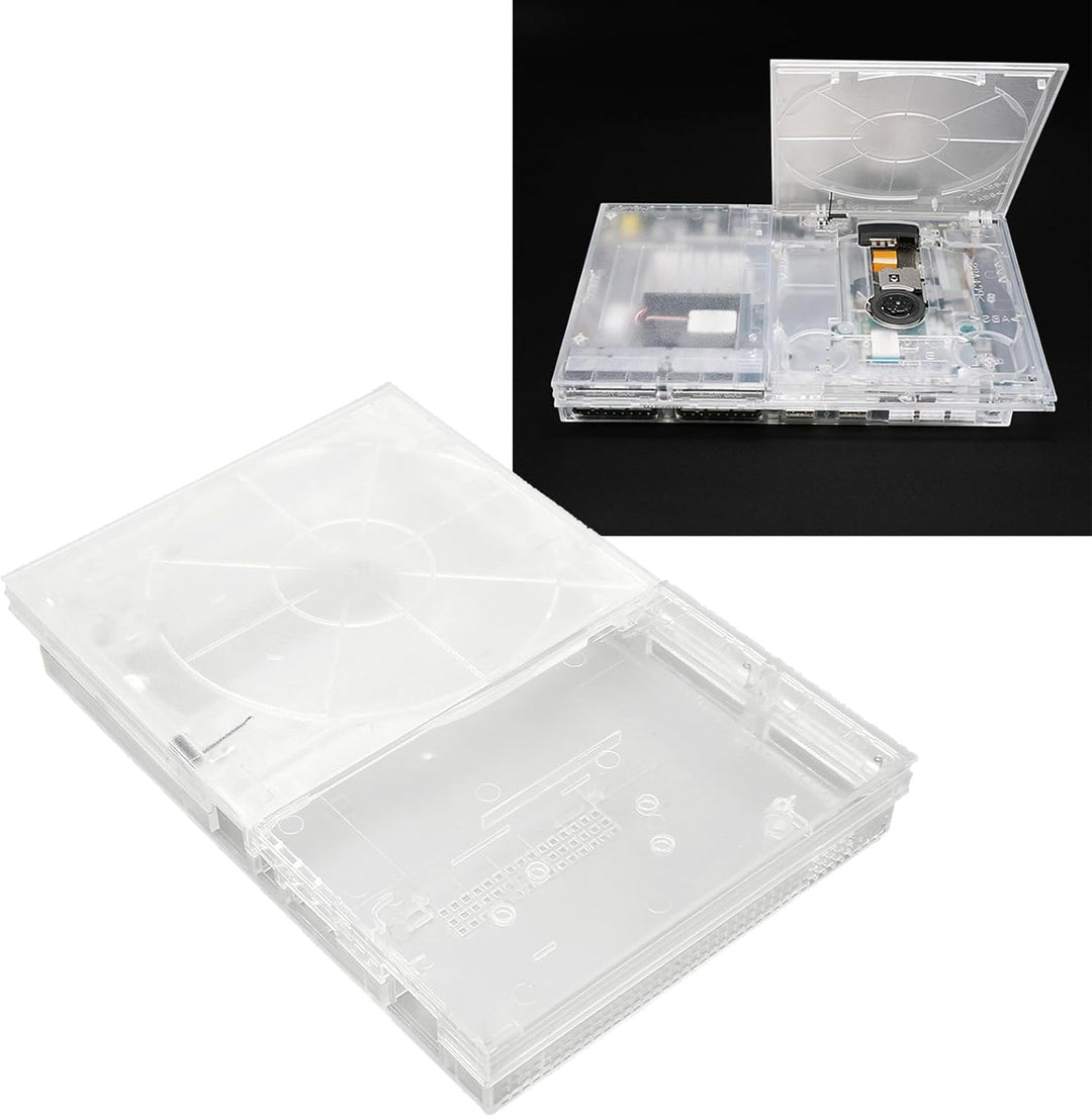Ersatz Spielekonsolenschale für PS Slim, Transparente Spielekonsolenschale, Ersatzgehäuse mit Leicht