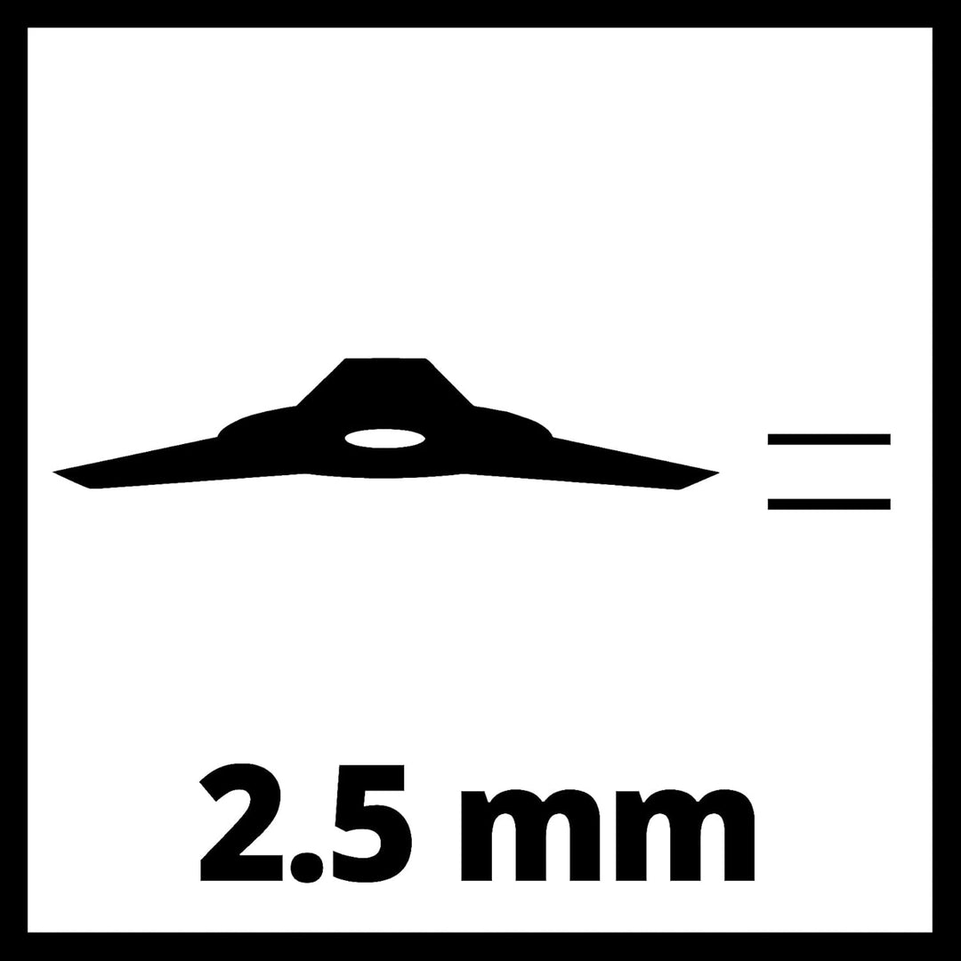 Original Einhell Dickichtmesser 255 (passend für alle Einhell Sensen, Ø 255 mm Durchmesser)