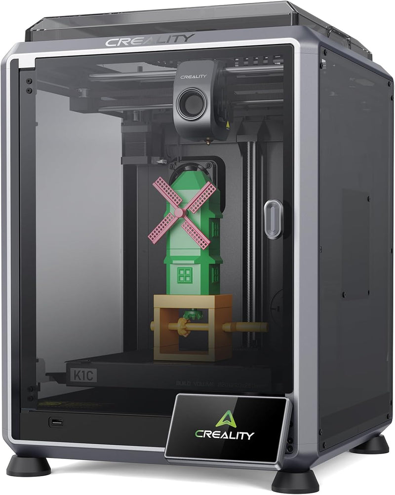 Creality K1C 3D Drucker, 600mm/s schnelle Druckgeschwindigkeit, Auto Nivellierung 3D Printer mit AI-