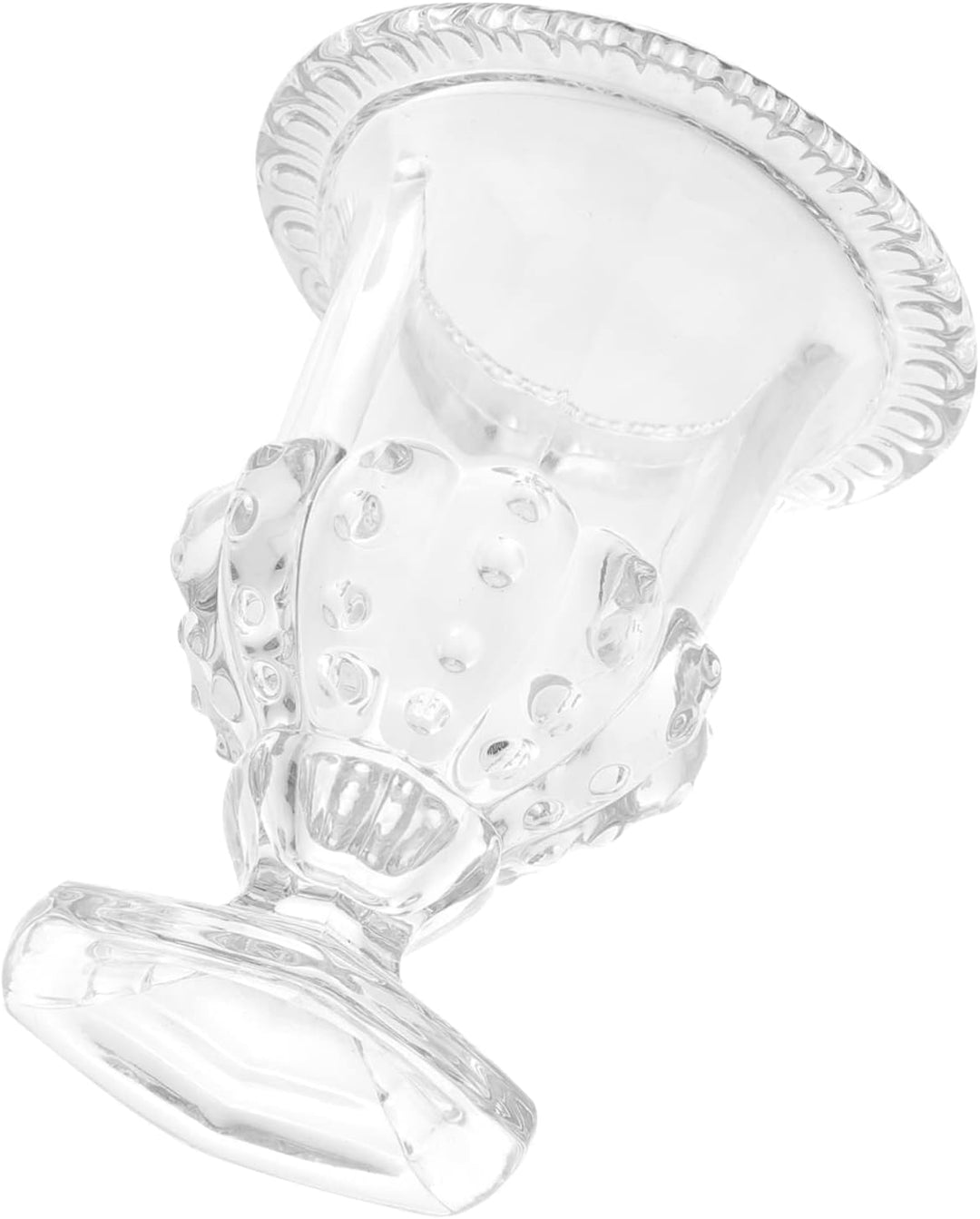 TOPBATHY Dessertkelch aus Glas, europäischer Stil, Kristallglas, Süssigkeitenhalter, Schale, Dreifac