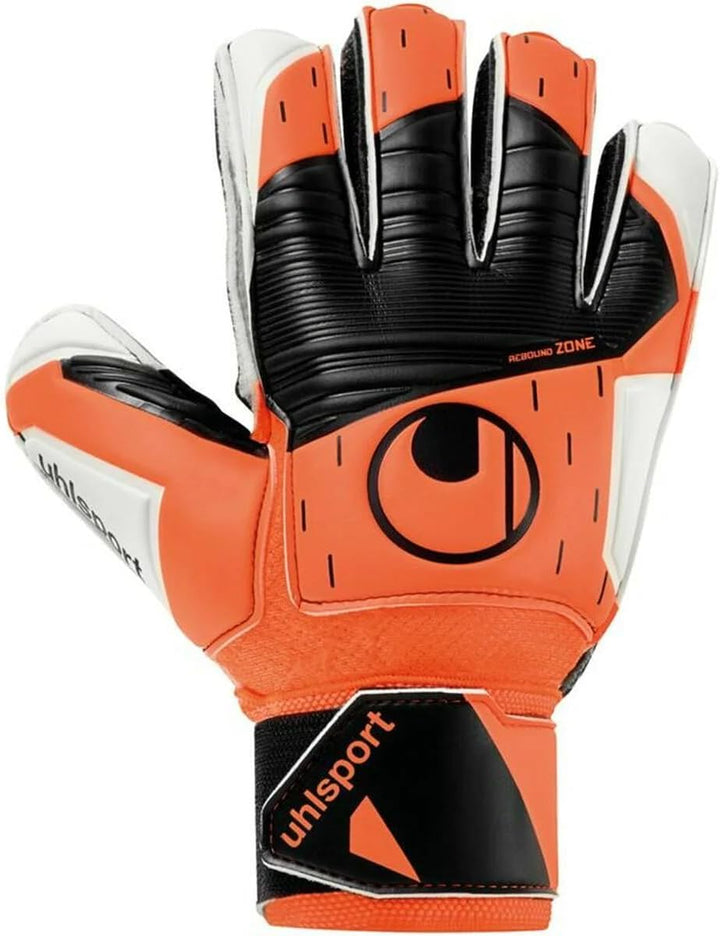uhlsport Unisex – Erwachsene Resist Torwarthandschuhe 7 fluo orange/weiss/schwarz, 7 fluo orange/wei