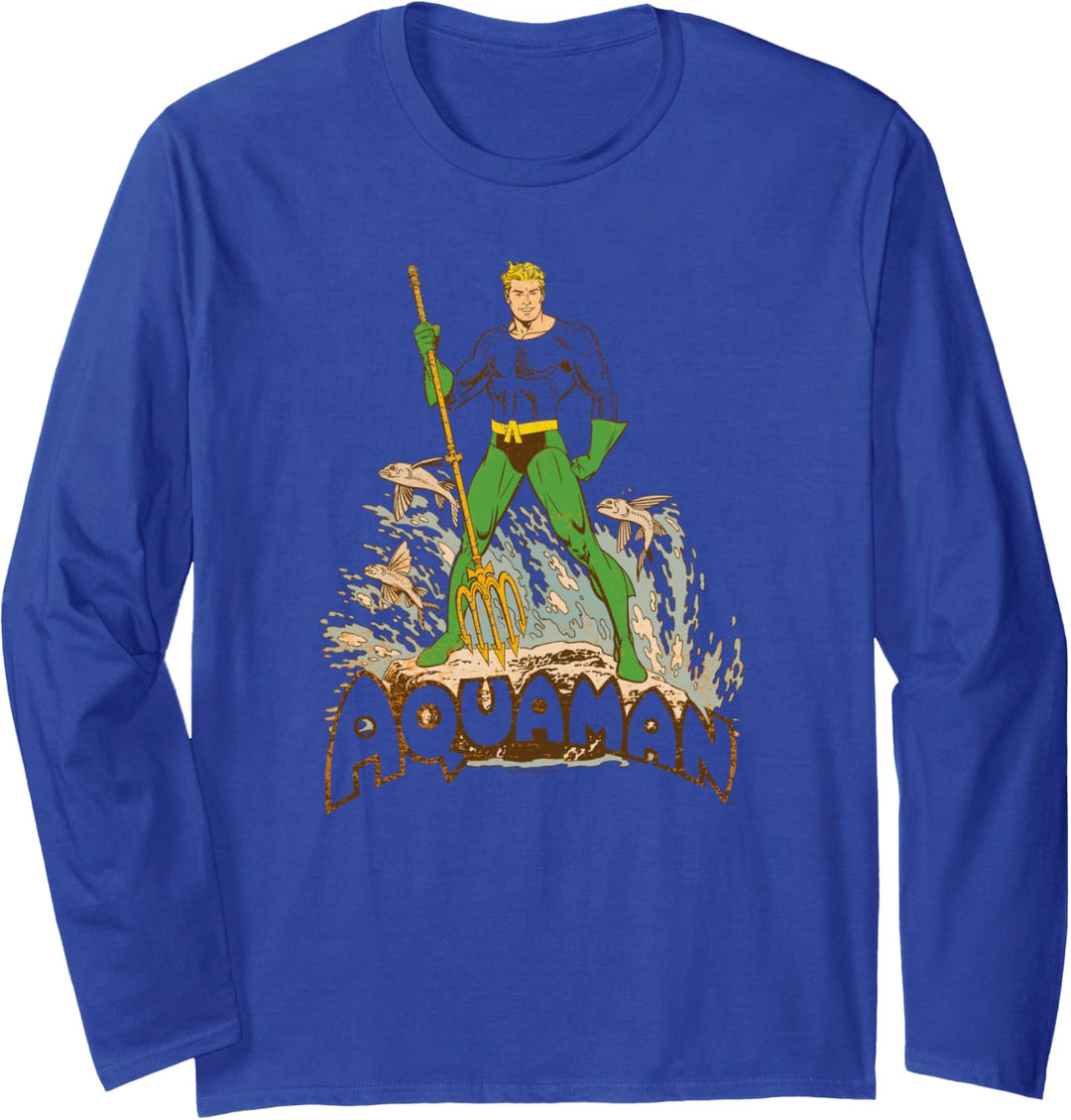 Aquaman Distressed Langarmshirt