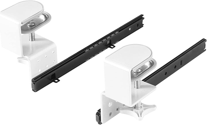 FIX&amp;EASY Tastaturauszug klemmbar mit Tastaturablage 800X300mm ahorn Dekor, Tischklemmen höhenverstel