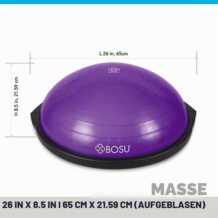 Bosu, Home Gym Equipment, The Original Balance Trainer, 66 cm Durchmesser violett / schwarz, violett