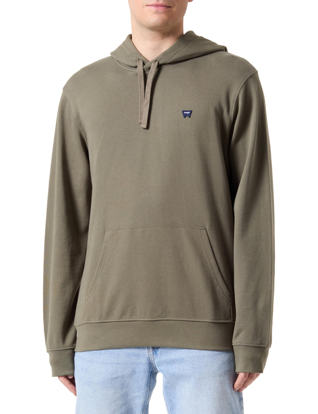 Wrangler Herren Sign Off Hoodie Hooded Sweatshirt S Capulet Olive, S Capulet Olive