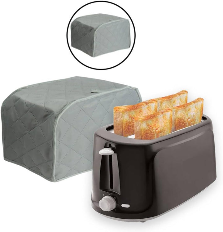 Staubschutz für Toaster, 4 Scheiben, waschbar, 33 x 26,9 x 21,6 cm, Grau