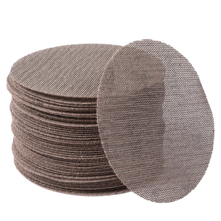 UPWOOD Schleifgitter 50 Stück 125mm Klett Körnung 100, Zum staubfreien Schleifen von Karosserie, Hol
