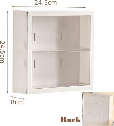 Siyecioa Schaukasten Vitrine, Acryl Vitrine Hängend, Vitrine Klein mit Tür für Action Figuren Spielz