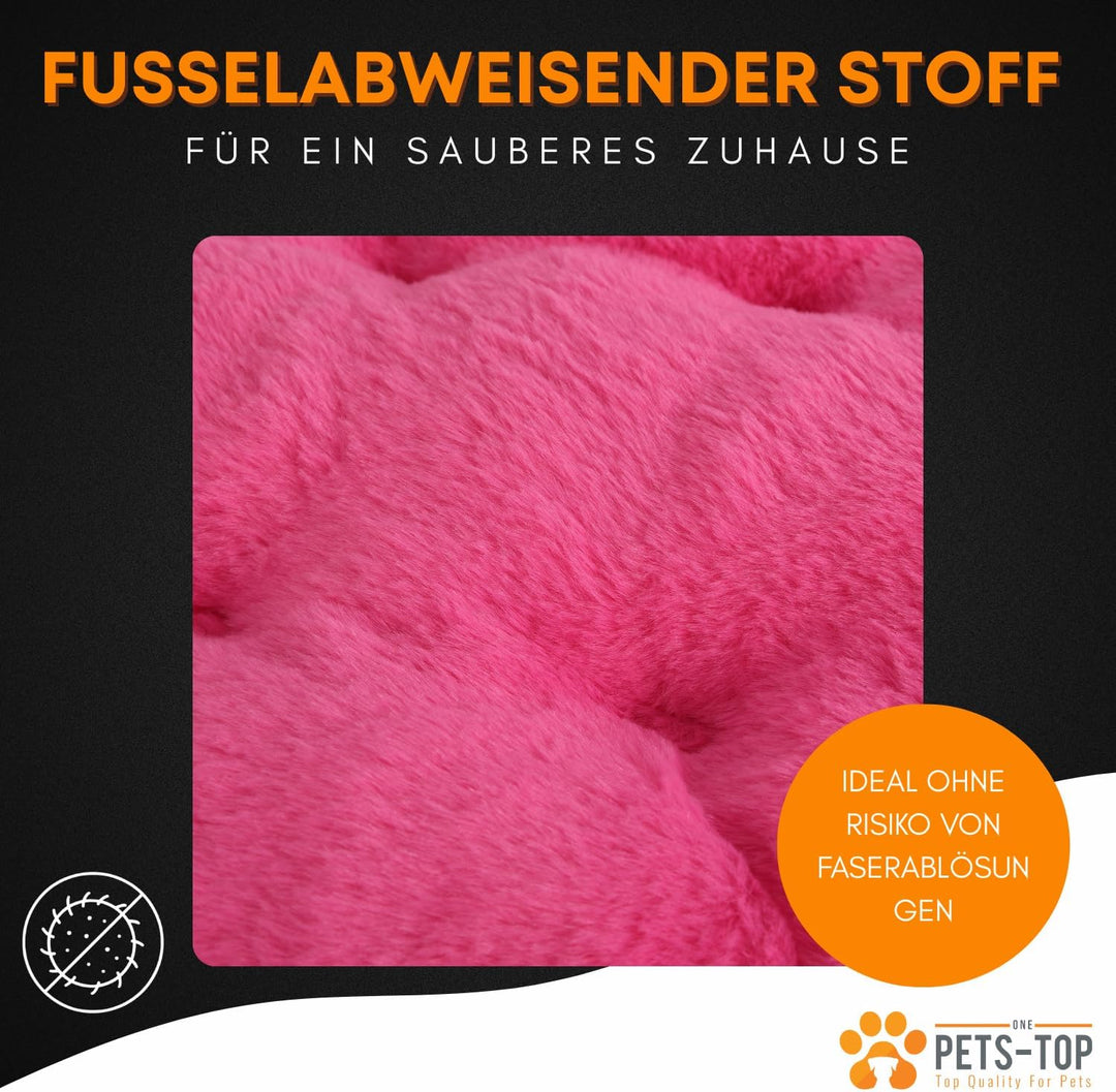 Katzenbett Flauschig – Katzenkissen Rund Weich – Cat Bed Waschbar – Schlafplatz für Katze & Kleine H