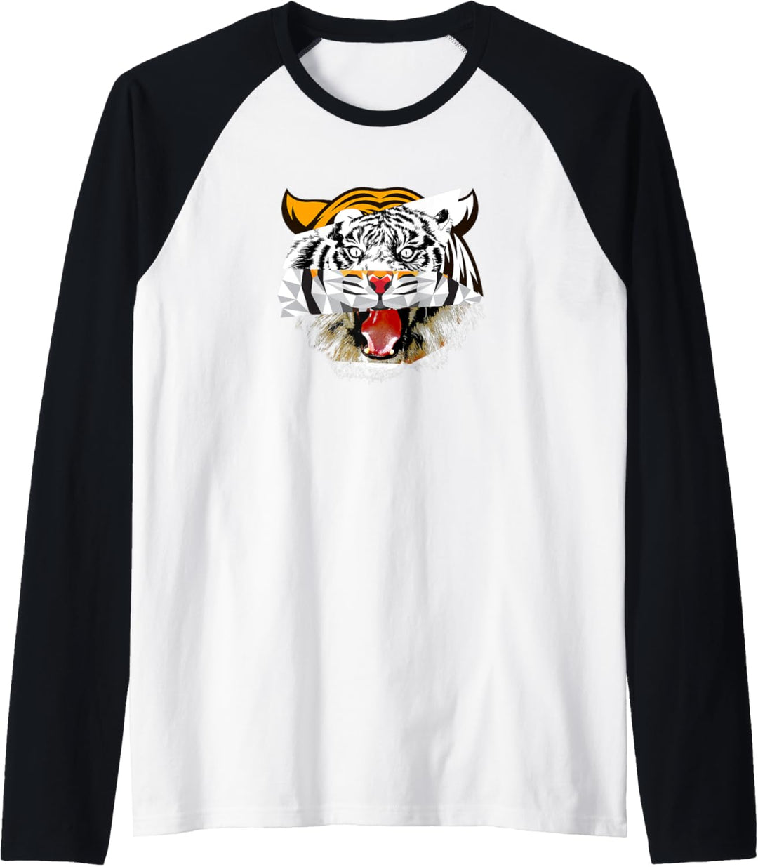 Tiger-Collage Raglan