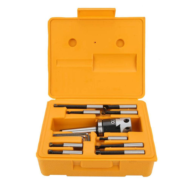 Fräsmaschine Zubehör Set, 14-tlg. F1-12, 50 mm Bohrkopf Set mit 12 mm Bohrstange, Bohrkopf, Deichsel