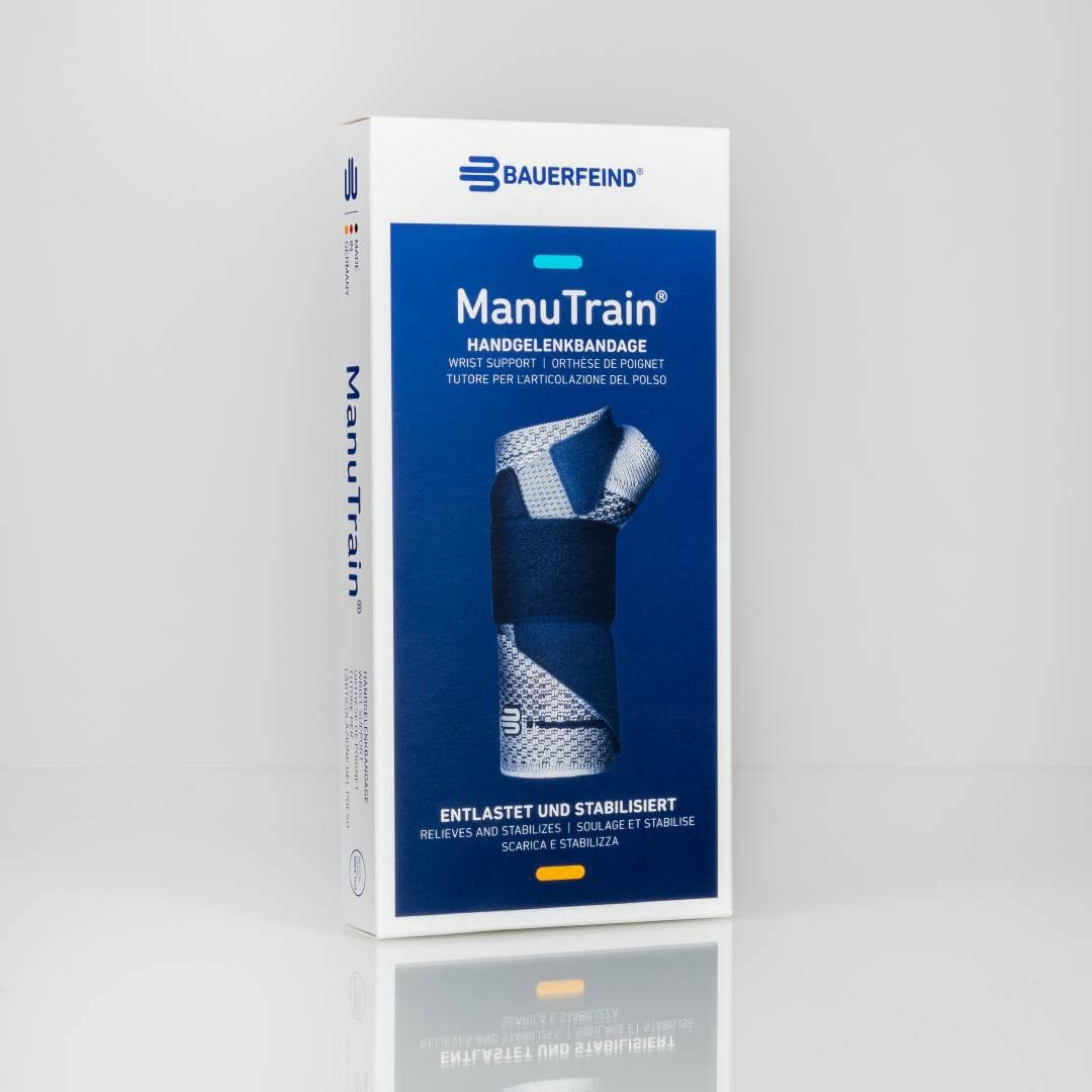 Bauerfeind ManuTrain Handgelenkstütze, Grösse 4, Farbe: Titan