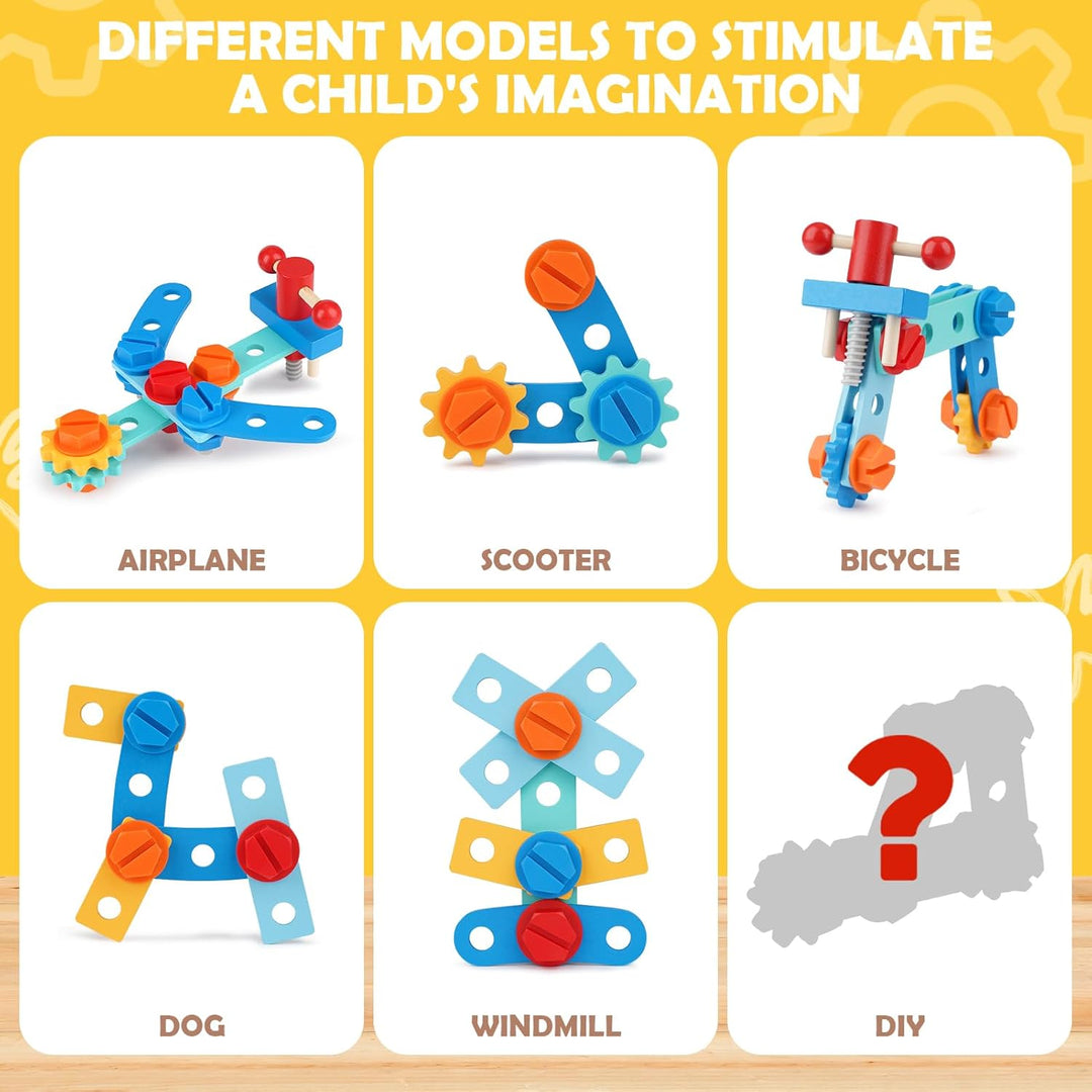 Werkzeugkoffer Kinder Werkzeug Holzspielzeug Spielzeug ab 3 Jahre Kinderwerkzeug Montessori Spielzeu