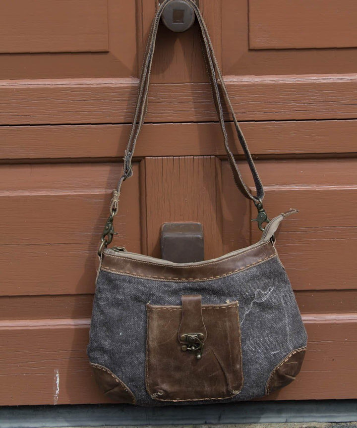 Sunsa Damen kleine Umhängetasche Schultertasche Crossbody Tasche Canvastasche in retro Style Vintage