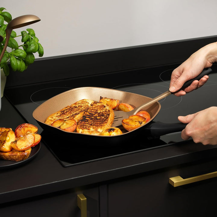 Russell Hobbs RH01674BEU7 Grillpfanne 28cm, opulente Pfanne mit siebenmal robusterer Antihaftbeschic