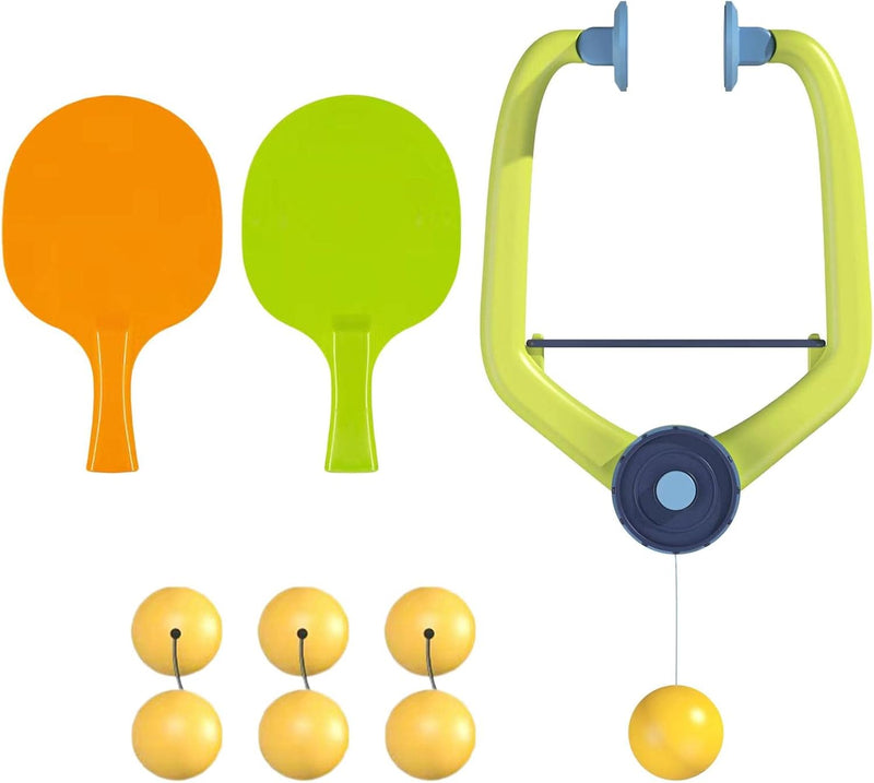Harilla Kinder-Tischtennis-Trainingsgerät zum Aufhängen für den Innenbereich, PingPong-Trainer, Elte